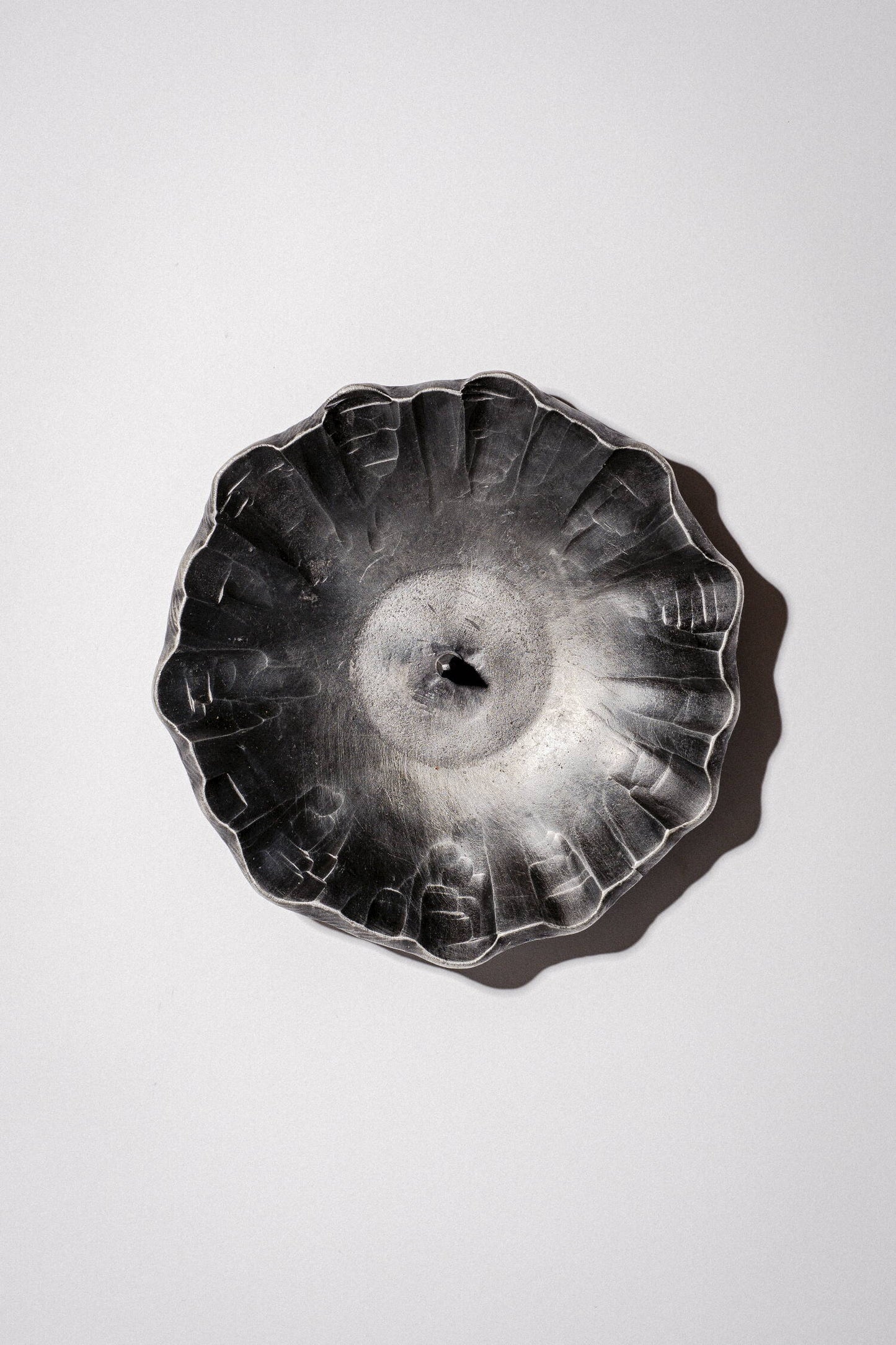 Geschmiedeter runder Kerzenständer