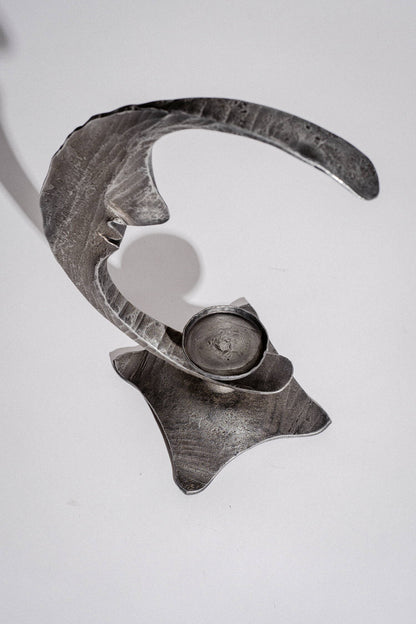 Geschmiedeter Kerzenständer "Mond"