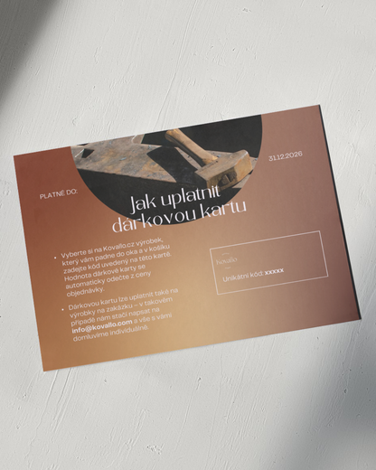 Dárková karta - PDF